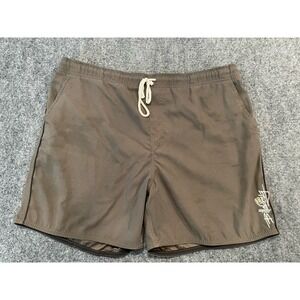 Billabong Men's Vintage Y2K Swim Trunks Brown Shorts Size 36 Read